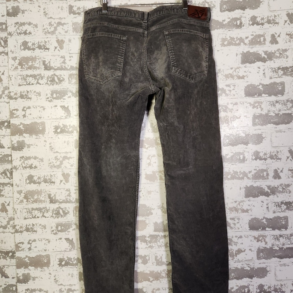 Dockers Mens Corduroy Pants Size 36x32 Charcoal Gray Straight Fit Casual Comfort - Picture 6 of 16